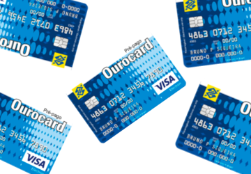 Cartão de crédito Ourocard pré-pago Visa Nacional